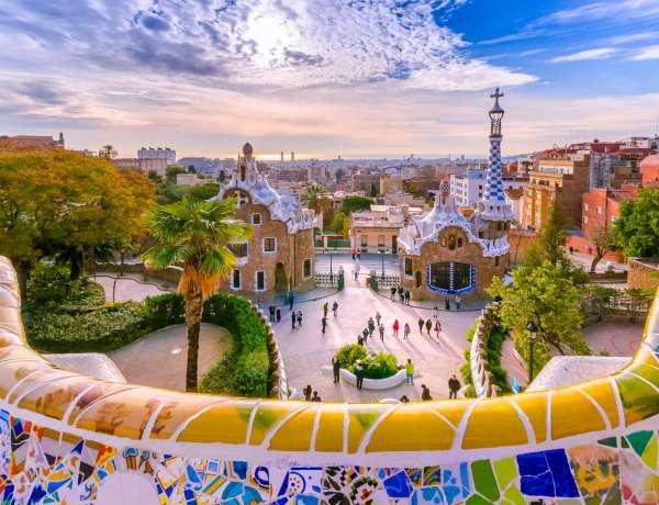 Barcelone insolite : vue du parc Guell