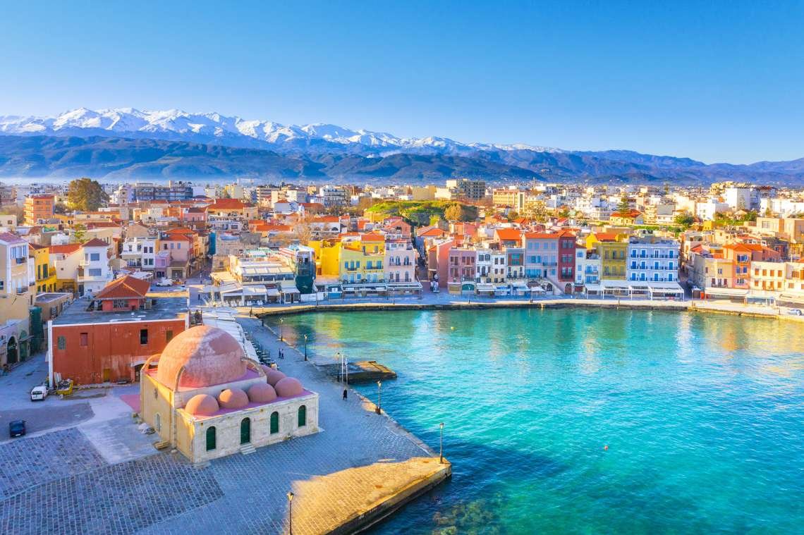 Que faire en Crete ? Vue aérienne de la Canée