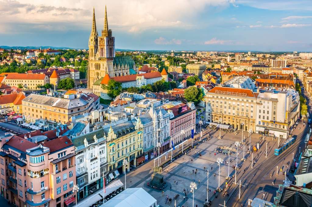 visiter Zagreb en 3 jours : vue de haut de la ville