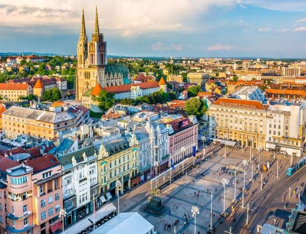 visiter Zagreb en 3 jours : vue de haut de la ville