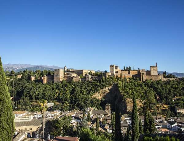 Vue sur l'Alhambra à Grenade