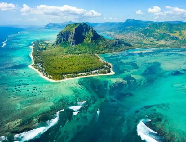 Ile Maurice, vue de haut.