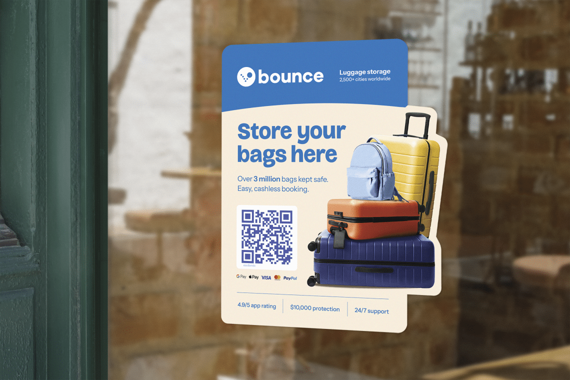 Bounce, consigne de bagage