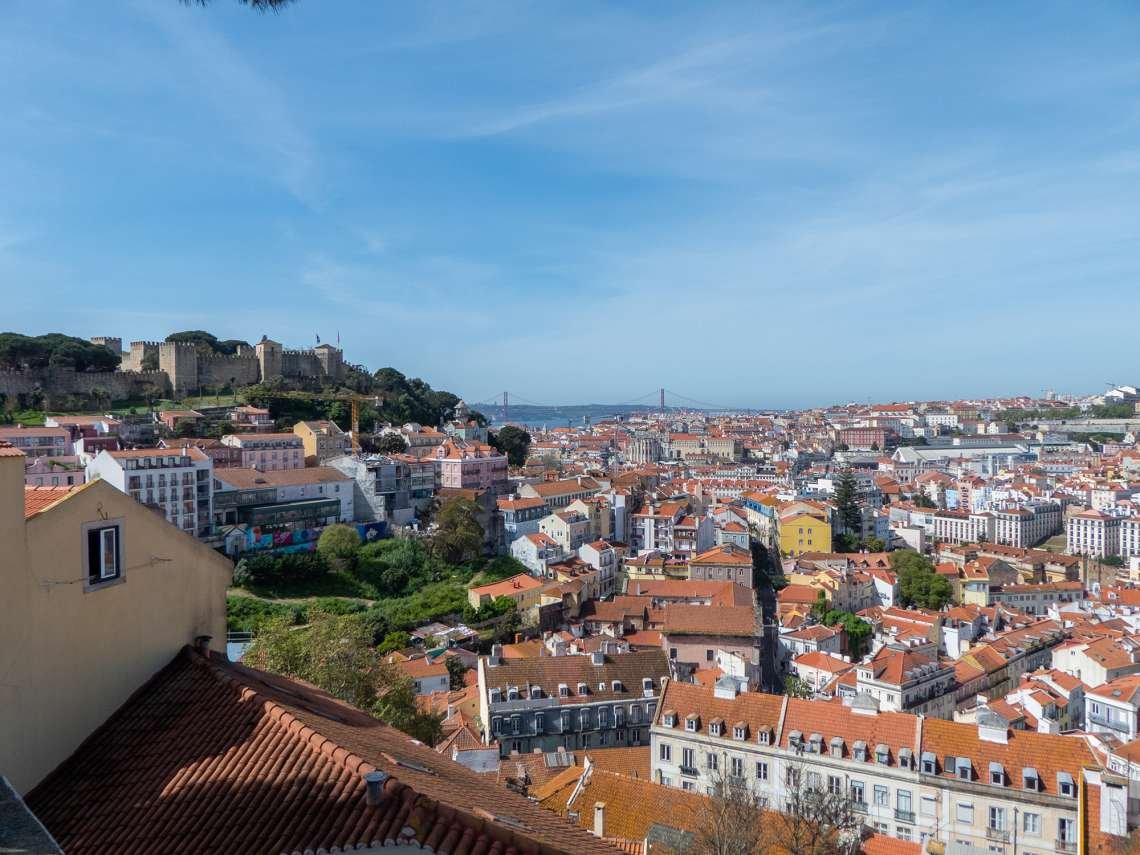 Lisbonne vue depuis le mirador de Graça