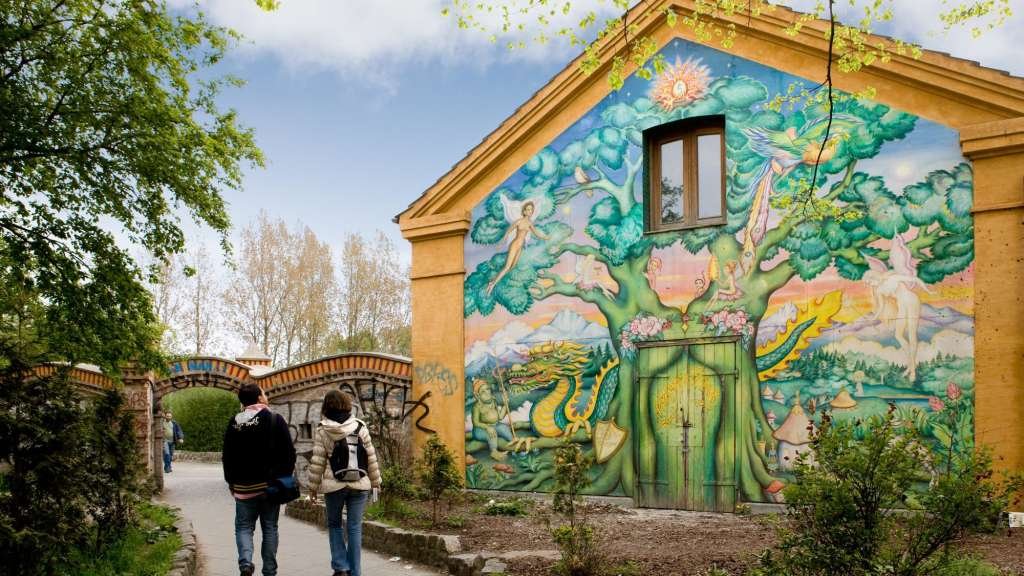 Quartier de Christiania à Copenhague